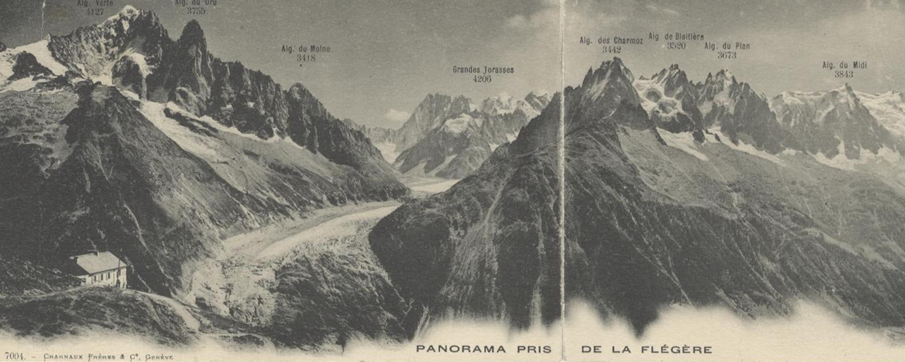 1930-1940 - sans Panorama pris de la Flegere - Don Bernard Giusto